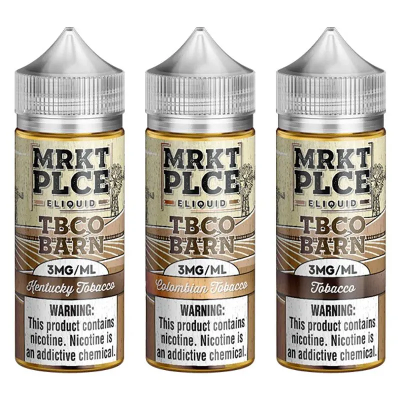 MRKT PLCE TBCO Barn Salts E-Liquid 100mL