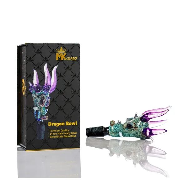 MKGlass MKBL21 Glass Dragon Bowl