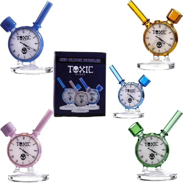 MKGlass TX43 Toxic 420 Clock Bubbler
