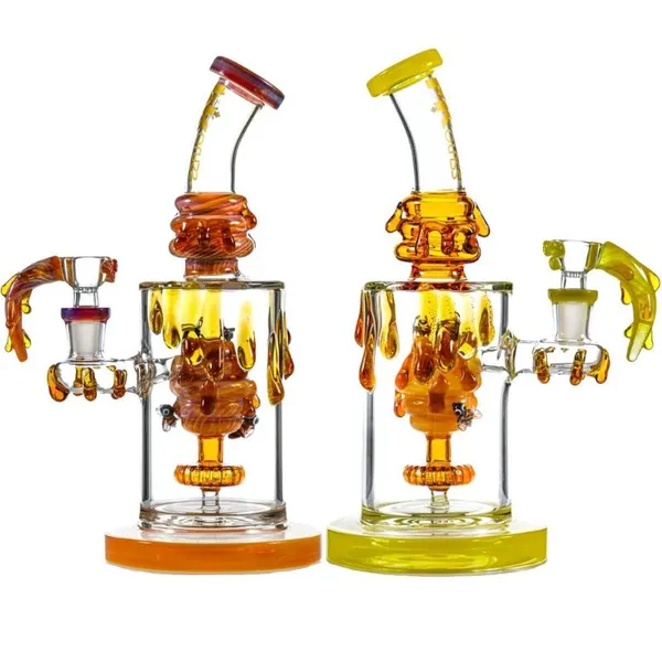 MKGlass MK109 Honeydrip Bee Rig 9″ Water Pipe