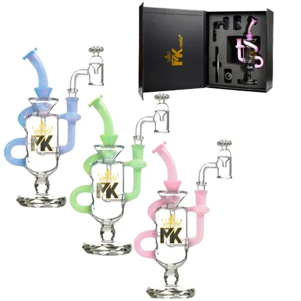 MKGlass MK199 Wine Glass Recycler 10″ Water Pipe