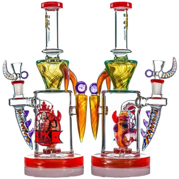 MKGlass MK7 Heady Gorilla Straight Shooter 12″ Water Pipe