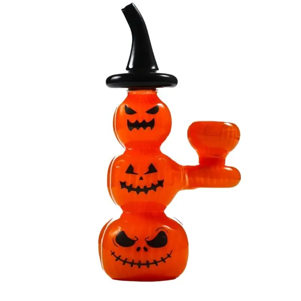 MKGlass TX104 Toxic Pumpkin Bubbler