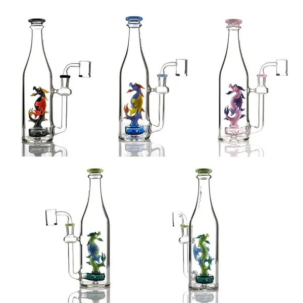 MKGlass TX42 Toxic Dragon Bottle Rig 10″ Water Pipe
