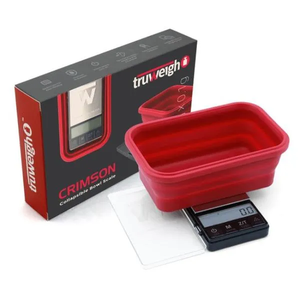 Truweigh Crimson Scale Collapsible Bowl