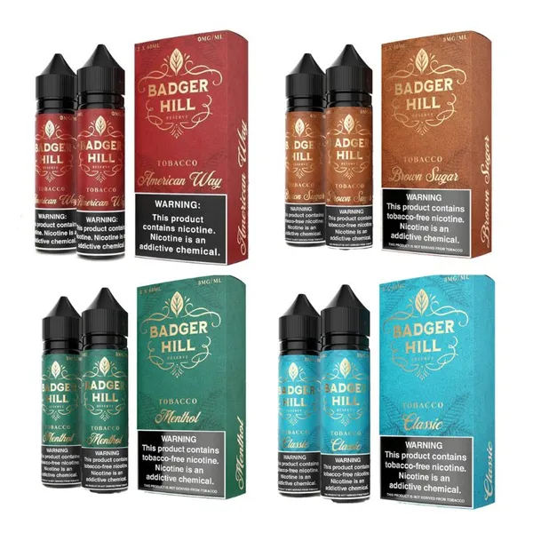 Badger Hill Reserve E-Liquid 120mL (60mL x2)