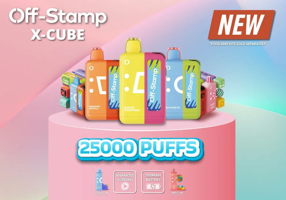 Off Stamp X-Cube 25K Disposable Kit | Apex Vape Wholesale