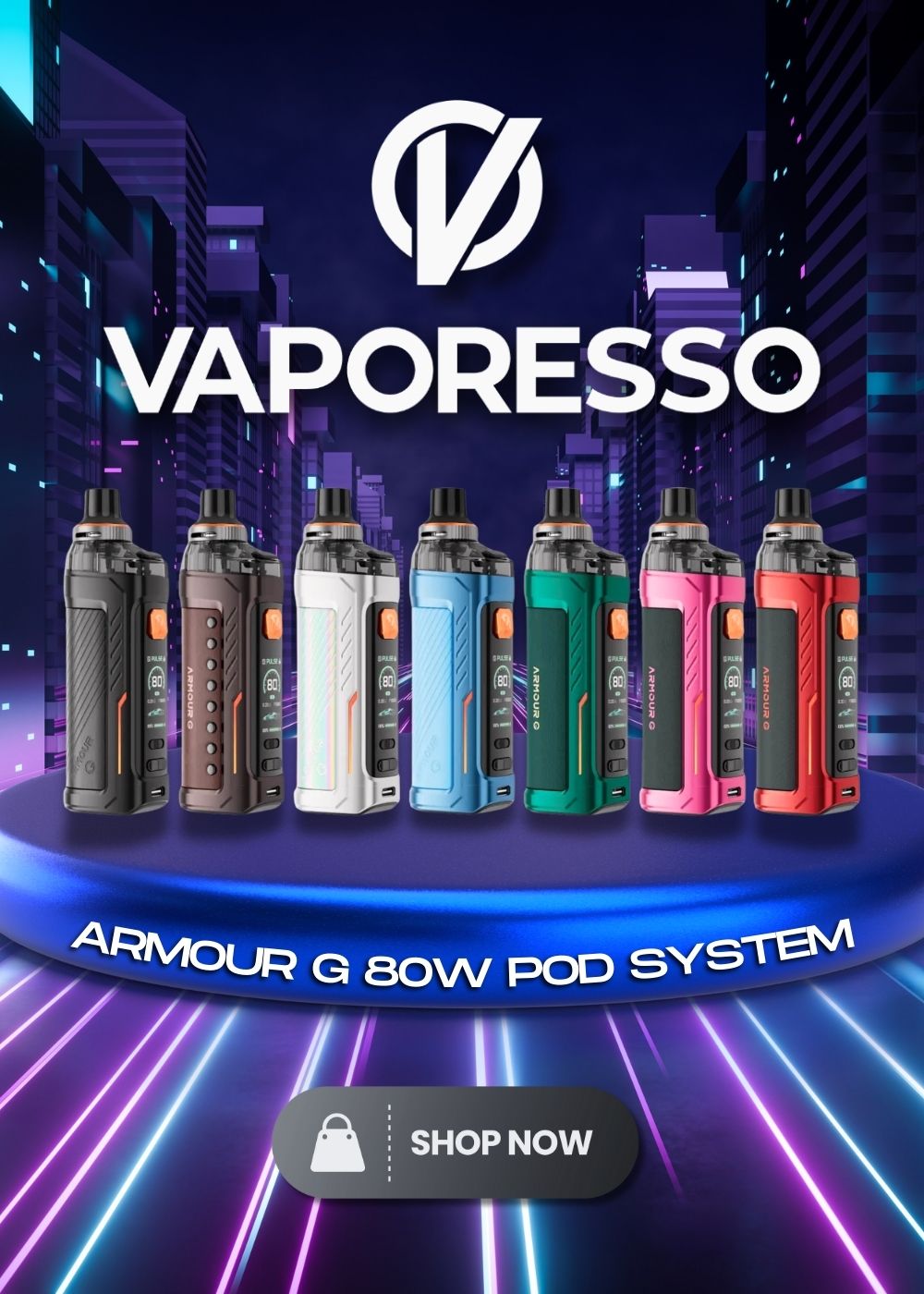 Vaporesso Armour G 80W Pod System Kit | Apex Vape Wholesale